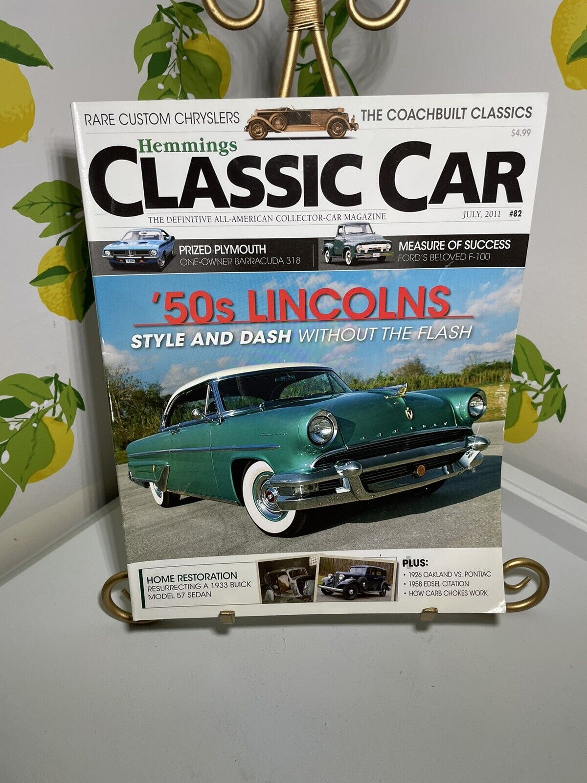 Hemmings Classic Car Magazine July 2011 Vol 7 Issue 10 #82 \'50s Lincolns
