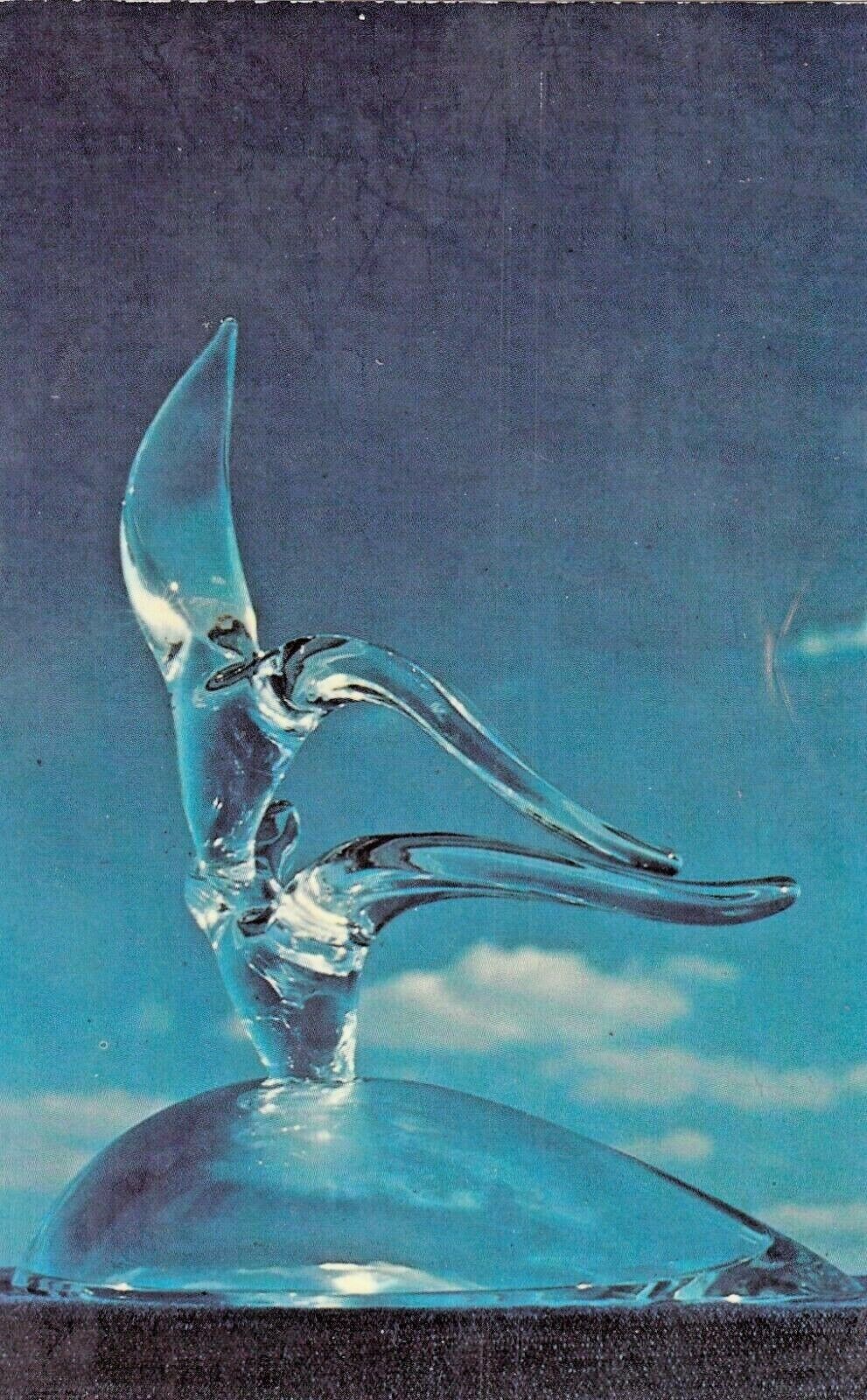 Vintage Postcard  GLASS WARE CLEAR CRYSTAL  STUBEN \