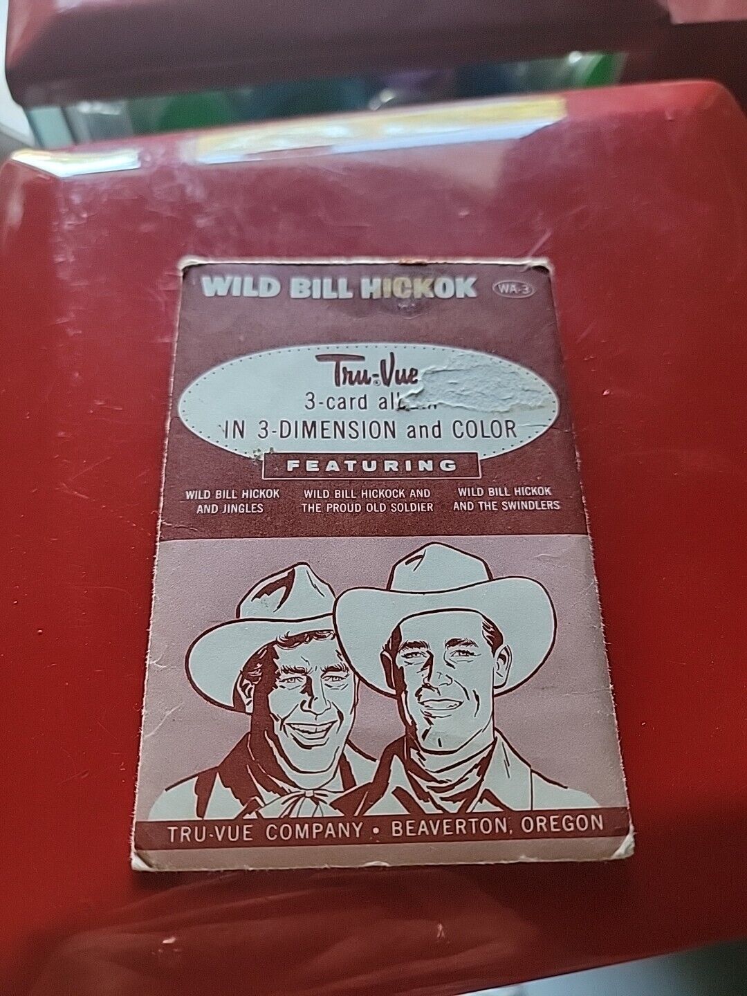 VTG 1950s Tru Vue Film Cards 3 Cards T-2 T-18 T-19 Bill Hickok Westerns Cowboys