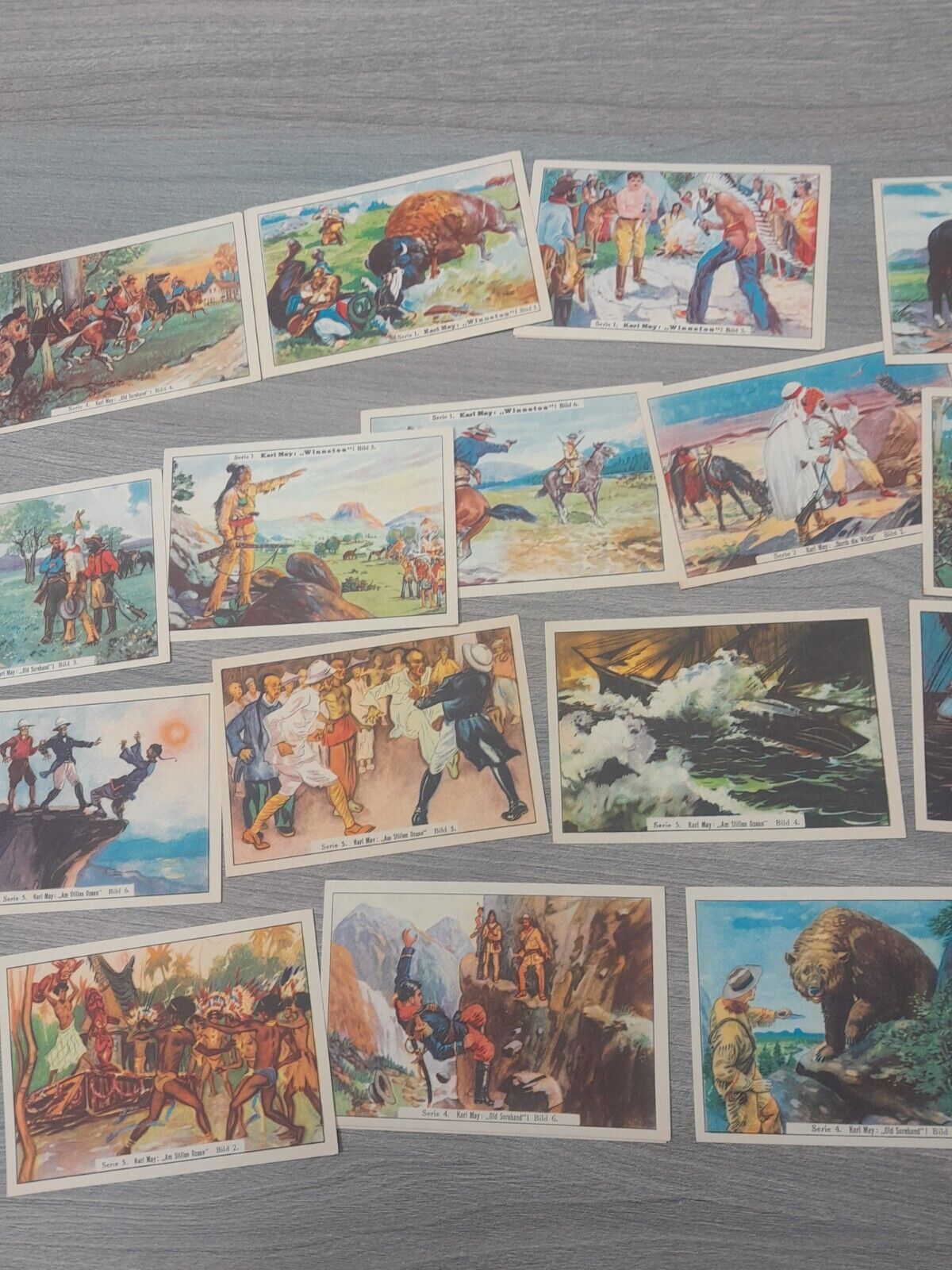 Vintage Cards KARL MAY serienbilder 150 pcs. lot