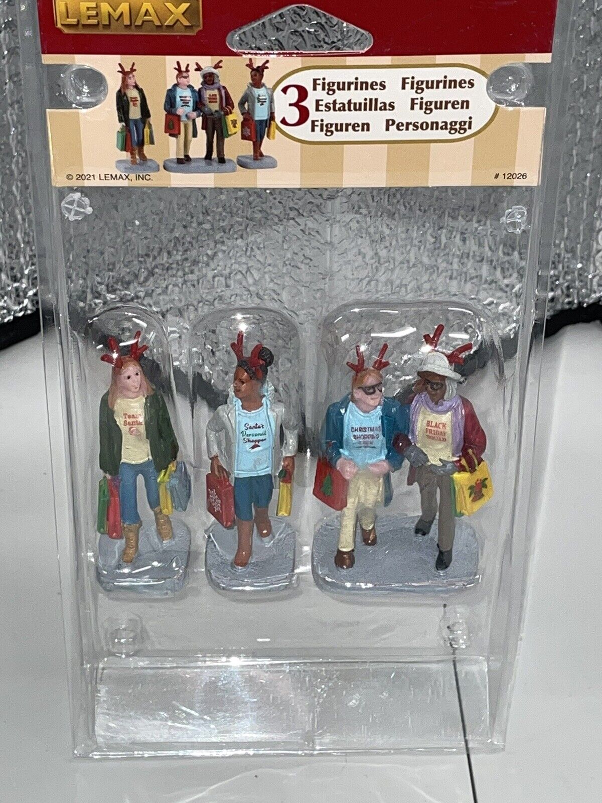 2021 Lemax Christmas Shoppers Figurines #12026 New