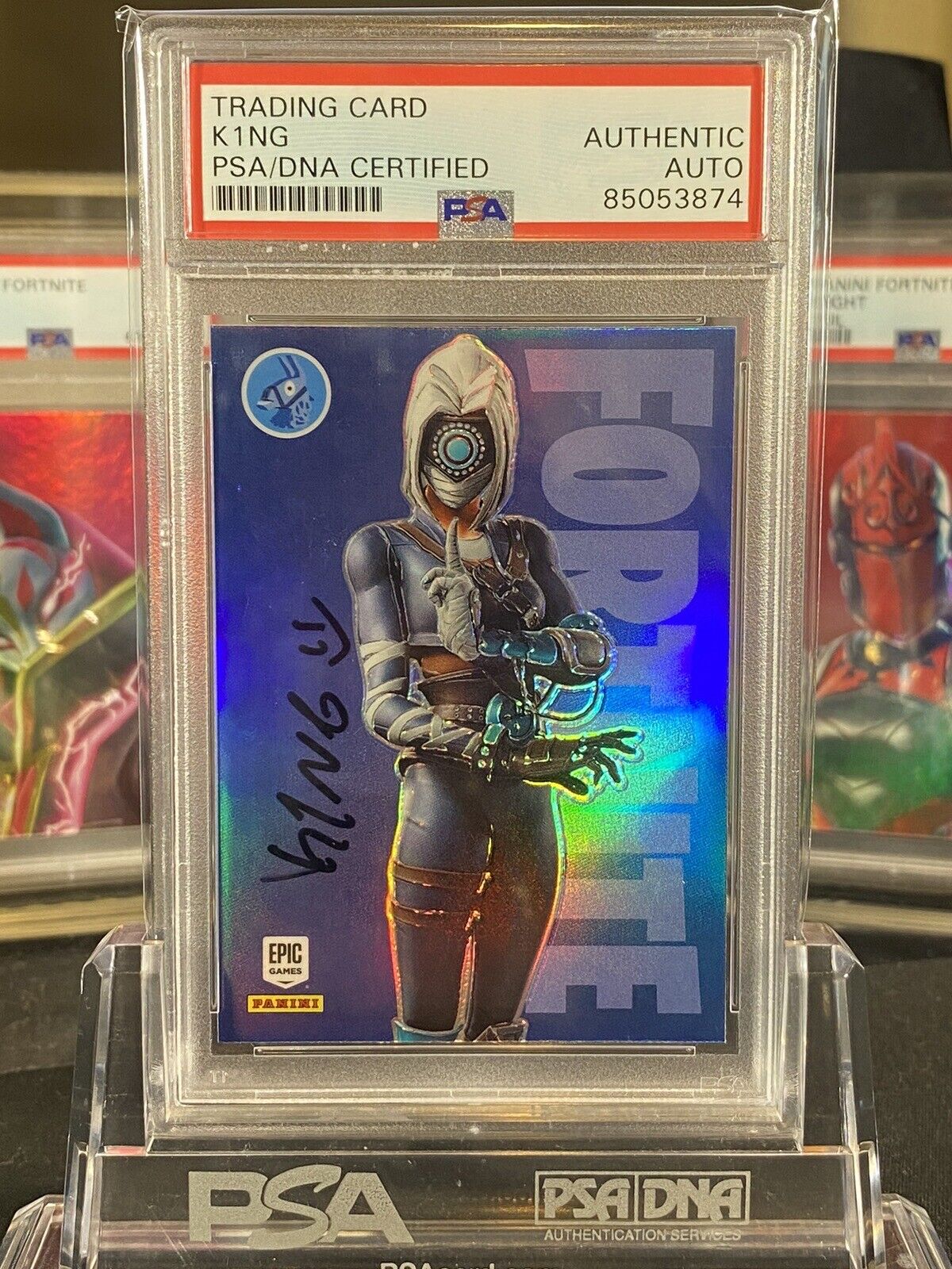 2021 Panini Fortnite Series 3 Focus #52 K1ng PSA/DNA Authentic Auto Signed