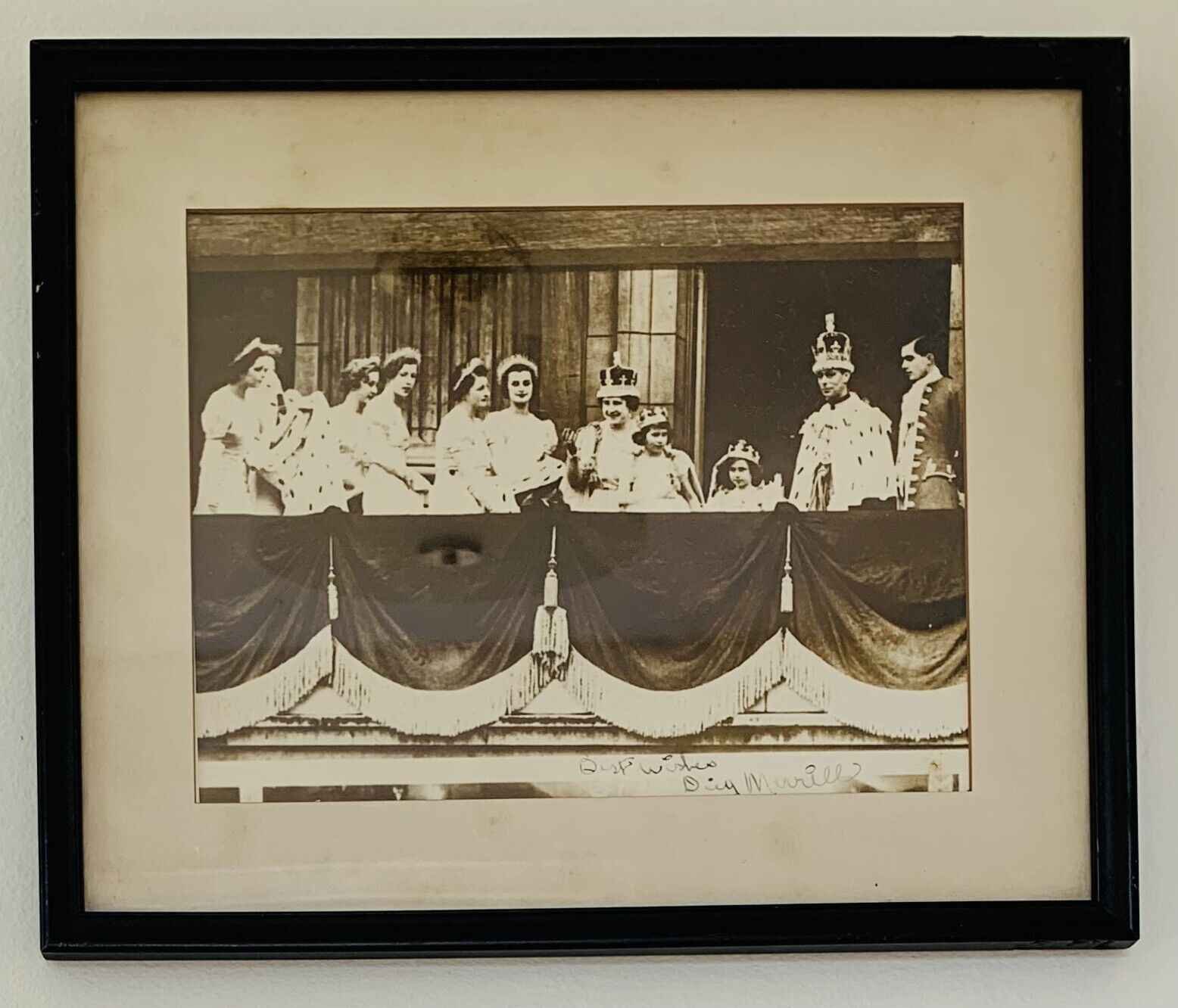 King George VI Royal Coronation Original Photograph Dick Merrill Autographed