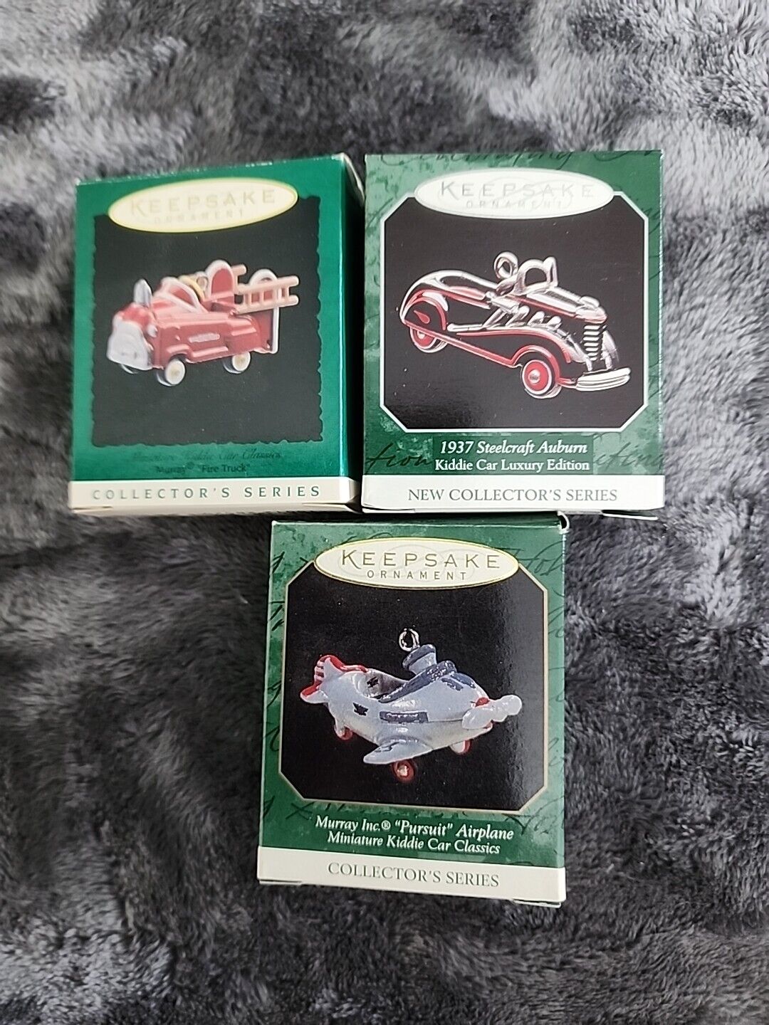 Hallmark Keepsake Mini Ornaments Murray Miniature Kiddie Car Classics Lot Of 3