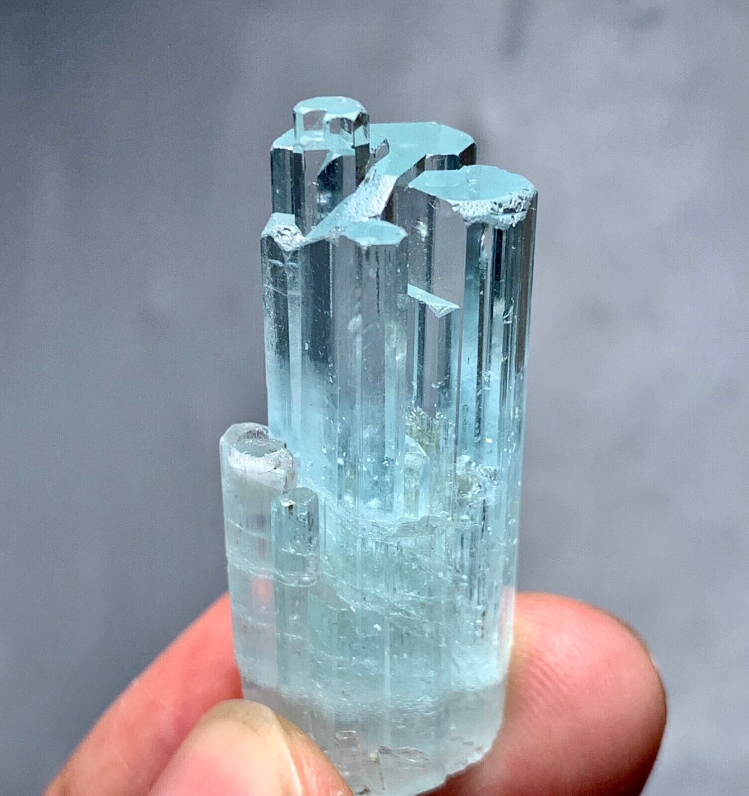 70 Carat Aquamarine Crystal Cluster From Shigar Pakistan
