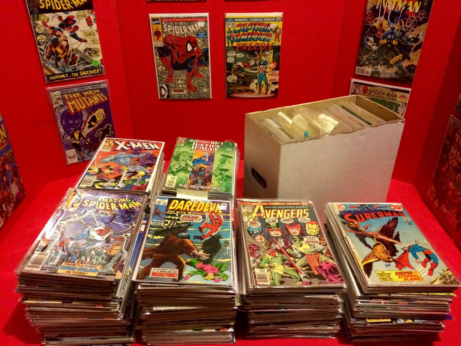 HUGE 50 COMIC BOOK LOT-MARVEL/DC ONLY - Silver to Copper age VF to NM+ ALL