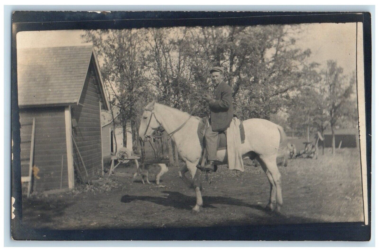c1910's Diamond Ranch Farm Atwater Minnesota MN RPPC Photo Antique Postcard