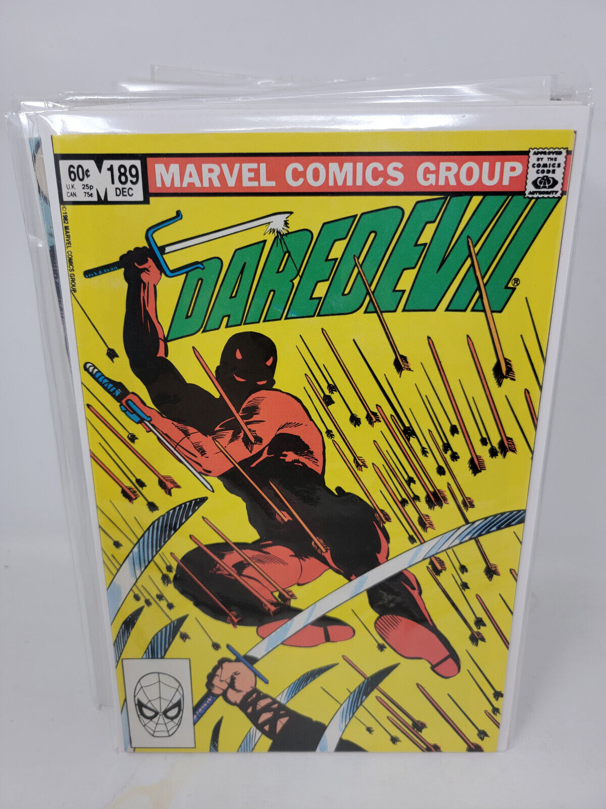 DAREDEVIL #189 1982 Marvel 8.0 DEATH OF STICK Frank Miller Cover Art