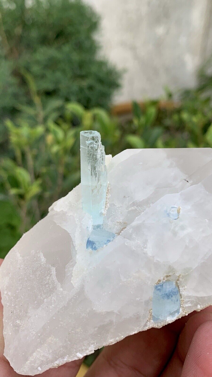 Stunning Natural Aquamarine With Quartz Crystal Specimen 1320 CTS