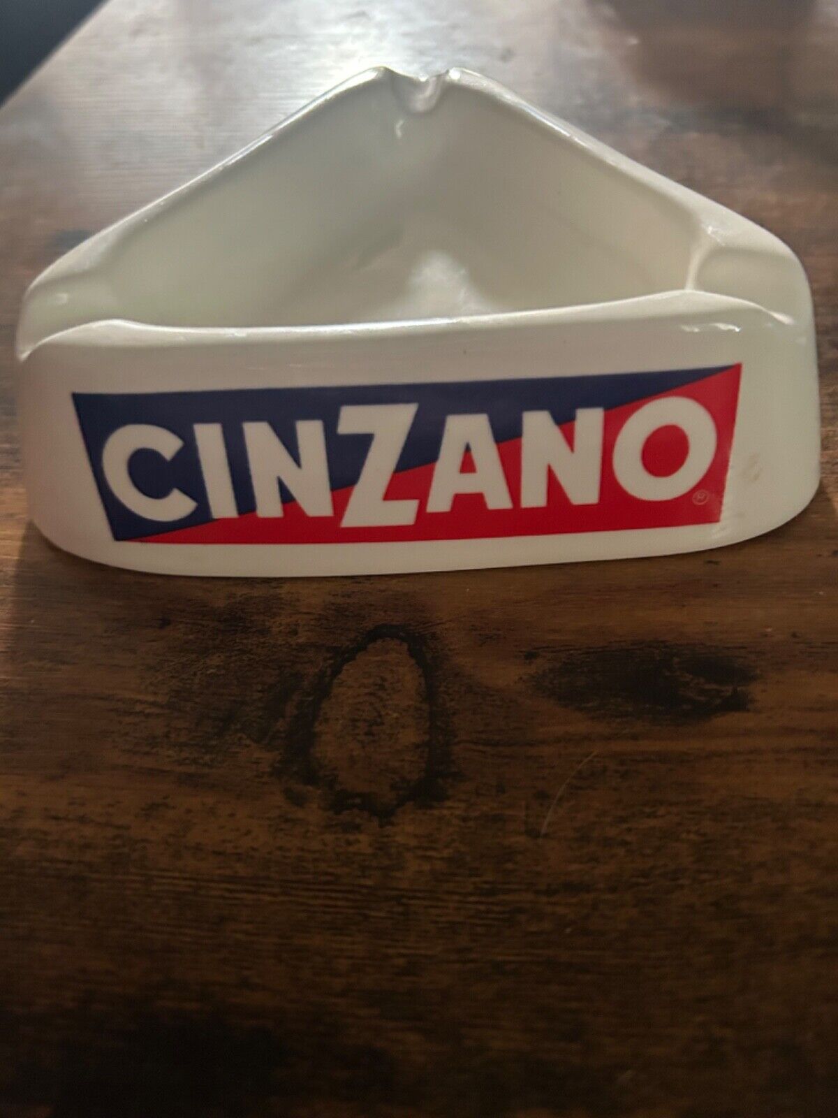  Vintage Cinzano Ashtray made in Italy 1980 glass ashtray never used 