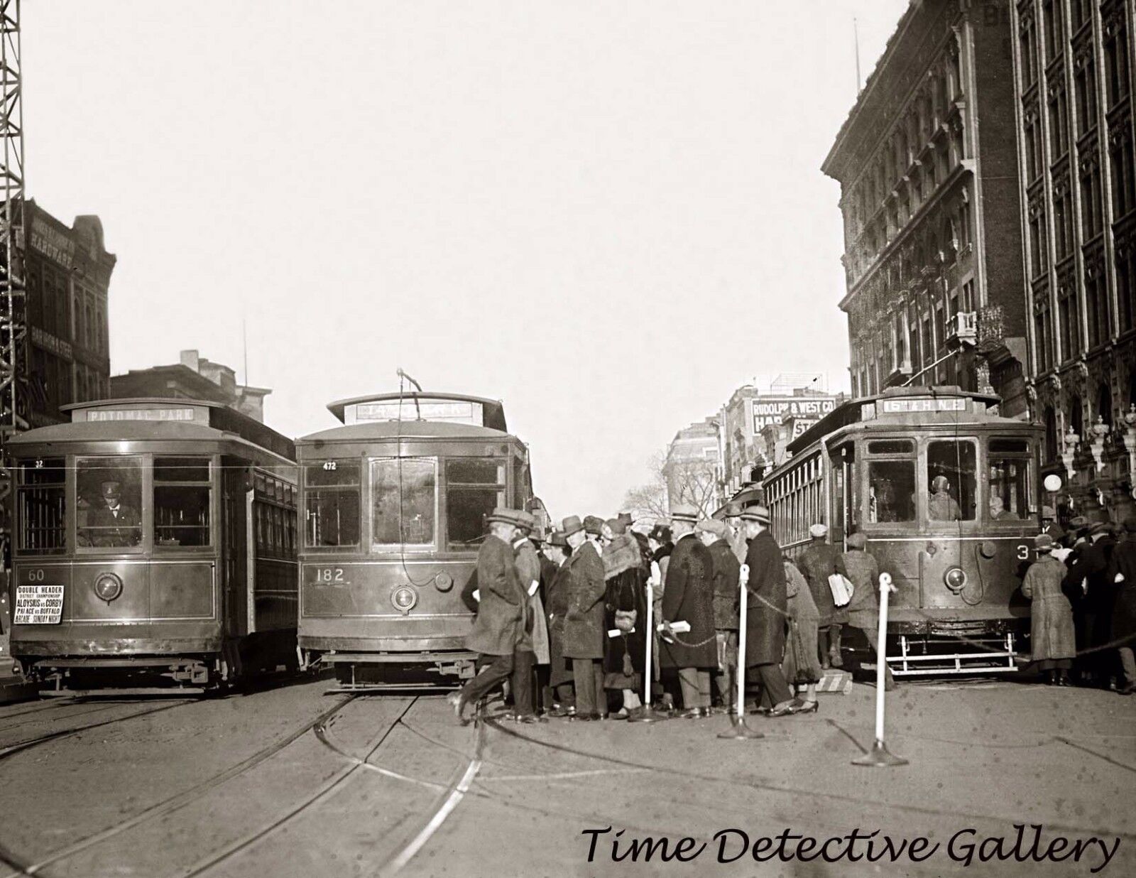 Streetcars, Washington, D.C. - 1925 - Historic Photo Print