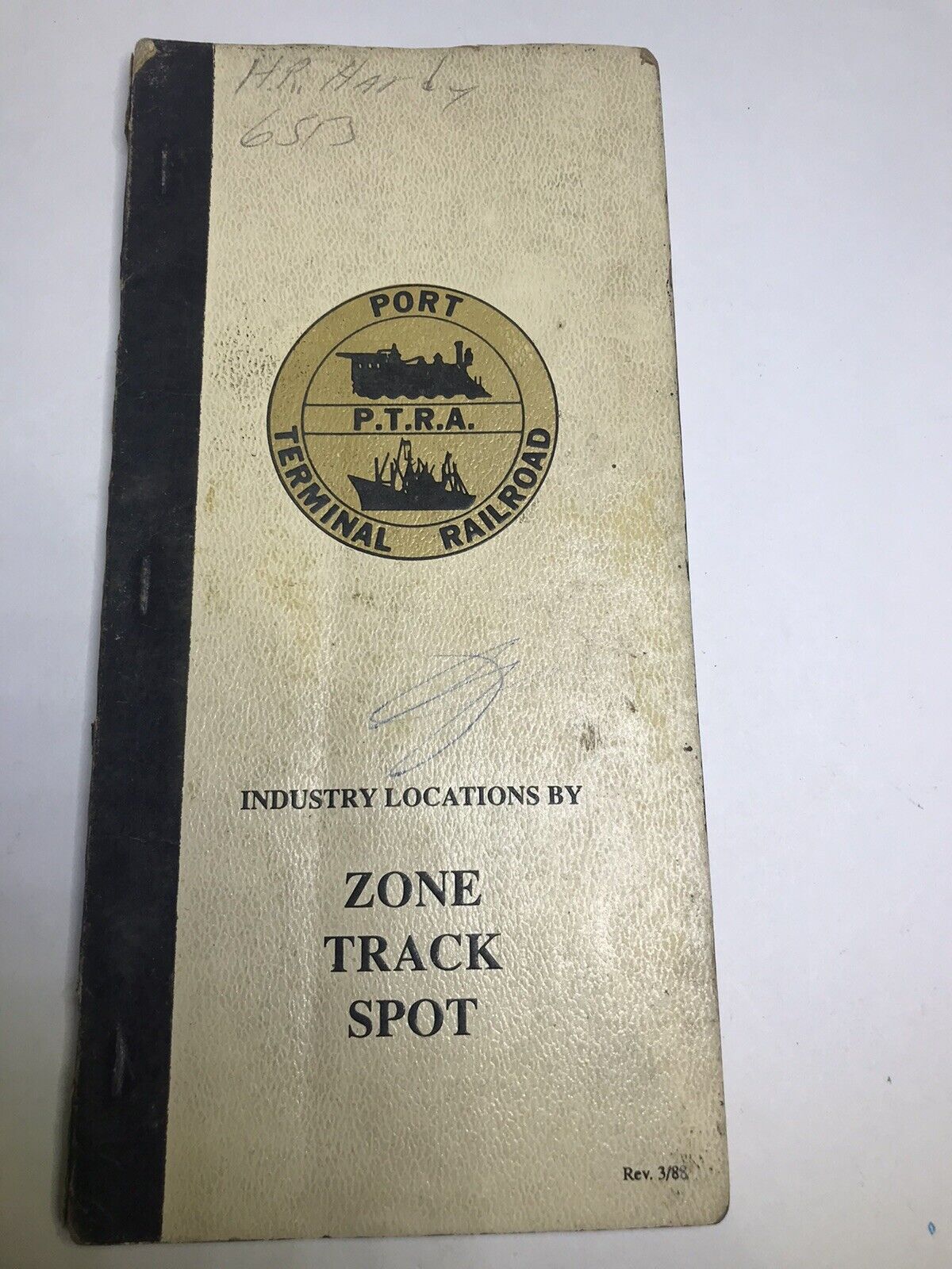 1988 Port Terminal Railroad Industry Locations by Zone Track Spot Book