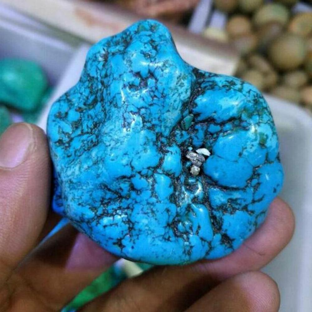 1PC Natural Turquoise Rough Gemstone Blue Crystal Turquoise Stone Loose FAST HOT