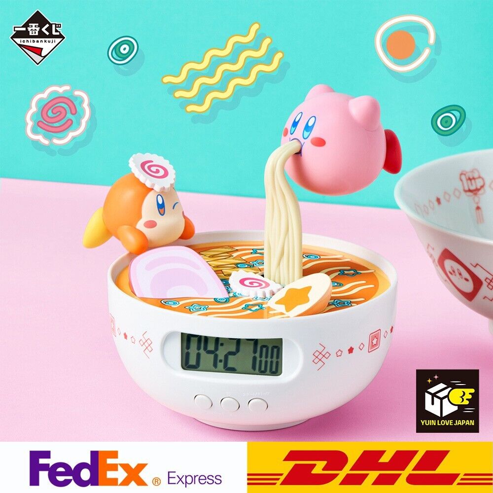 Kirby Ichiban Kuji New Life Ramen Noodle A Prize Timer Figure NEW Clock