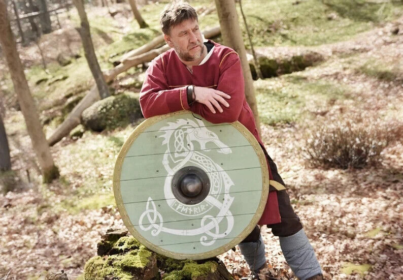 Fenrir Viking Shield: Authentic Norse Design for Wall Hanging and Viking Gift