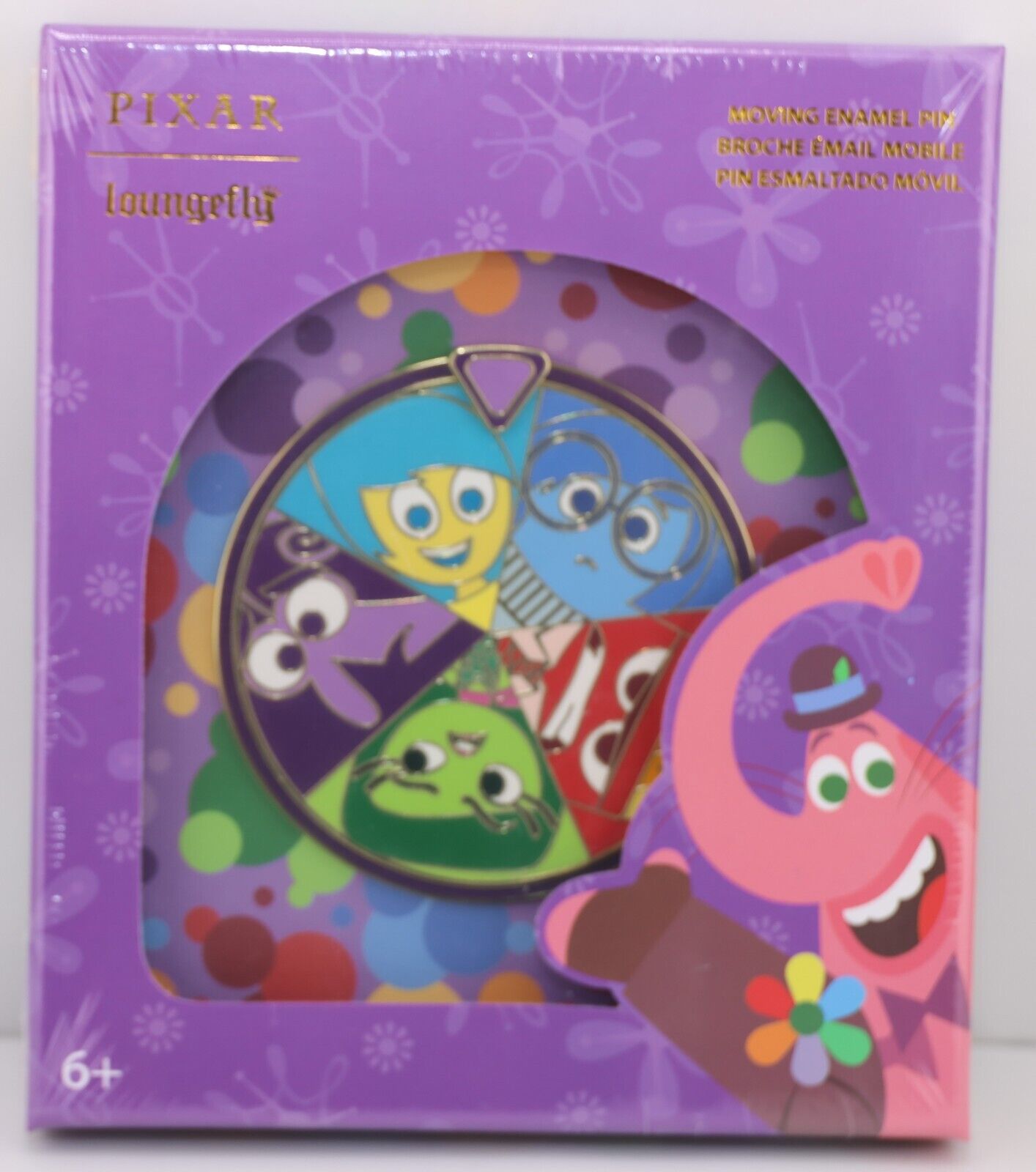 NEW IN BOX Only 1,300 Made Disney Inside Out Limited Edition Moving Enamel Pin