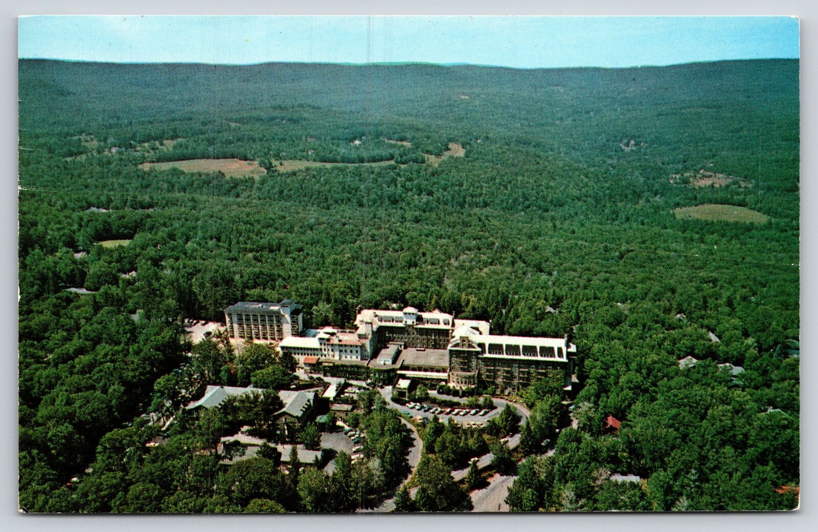 Buck Hills Pennsylvania~Air View Buck Hill Inn & Golf Club~Vintage Postcard