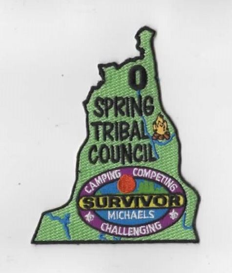 Survivor Michaels Camping-Competing-Challenging Spring Tribal Council BLK Bdr. [