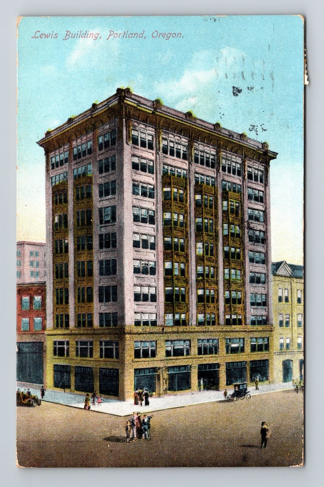 Portland OR-Oregon, Lewis Building, c1909 Vintage Souvenir Postcard
