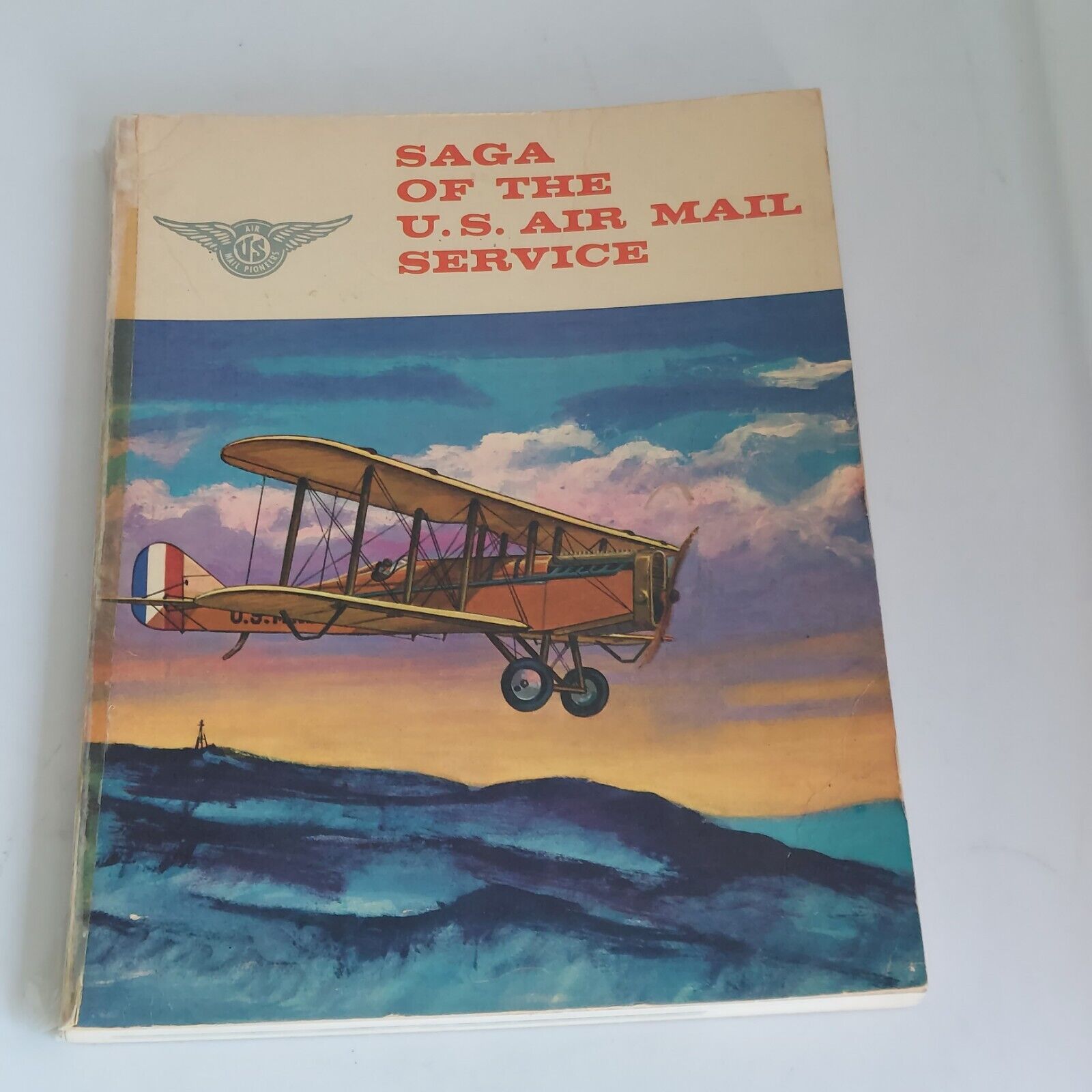 Saga of the US Air Mail Service book  1962 first edition (Letter written inside)