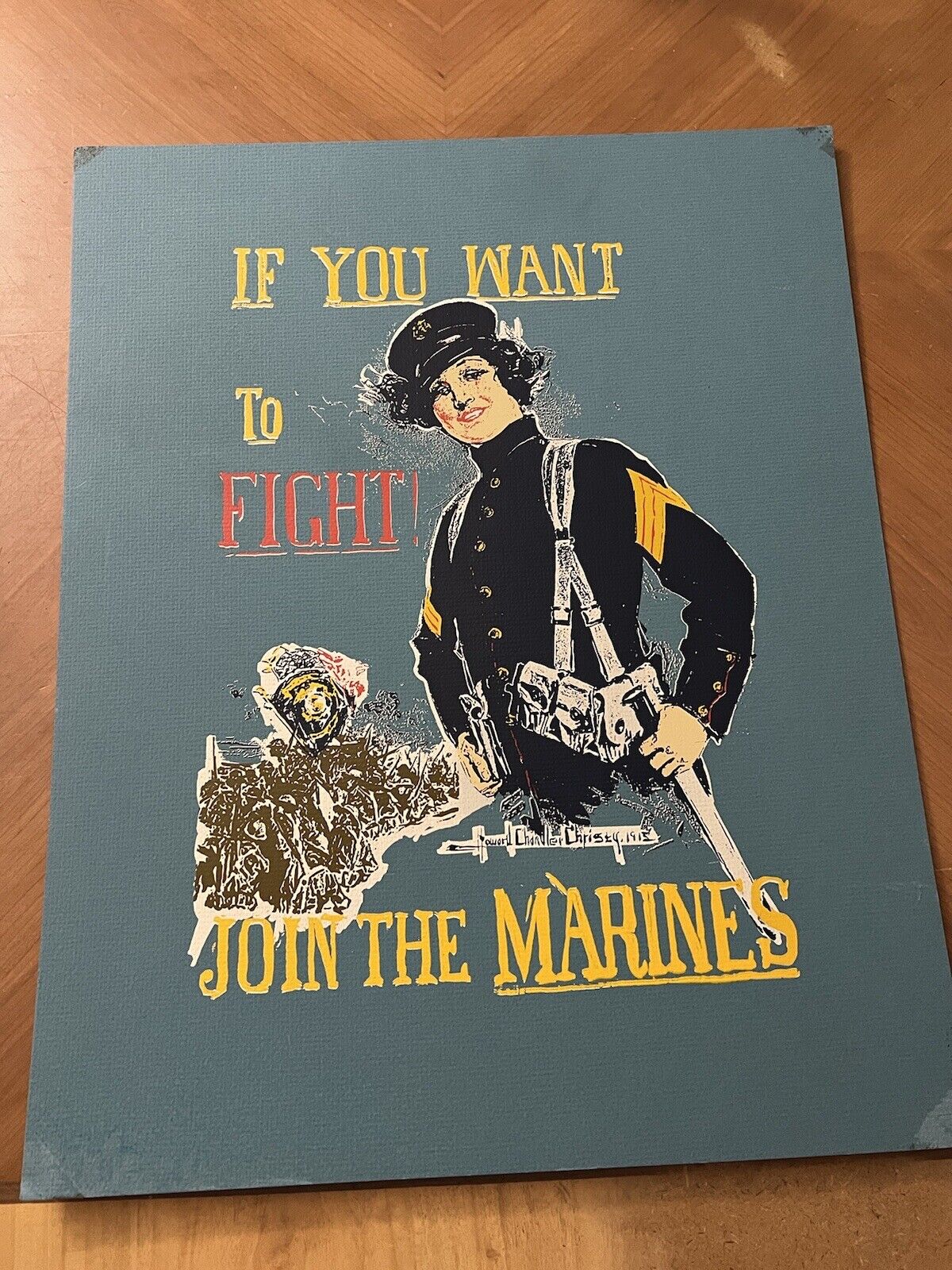 Vintage “If You Want to Fight, Join the Marines\