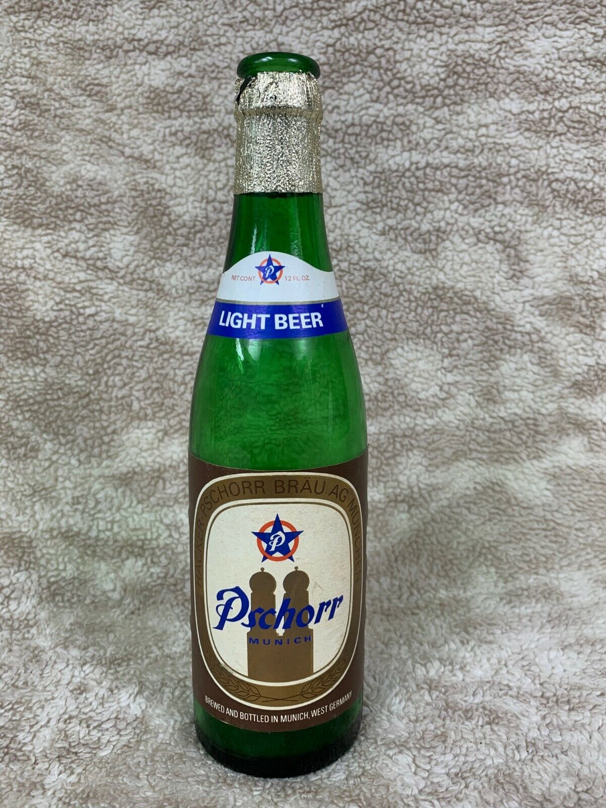 🍺🇧🇪 Vinage HACKER-PSCHORR Munich Light Beer Bottle  Empty GERMANY BB2🇧🇪 🍺