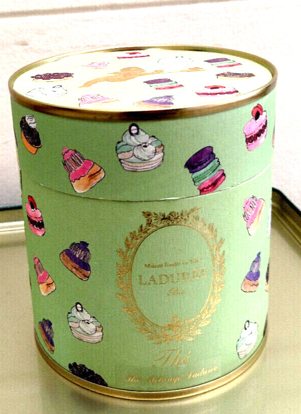 LADUREE Paris - Collector Tea Container Box - Pastries Macarons Decor