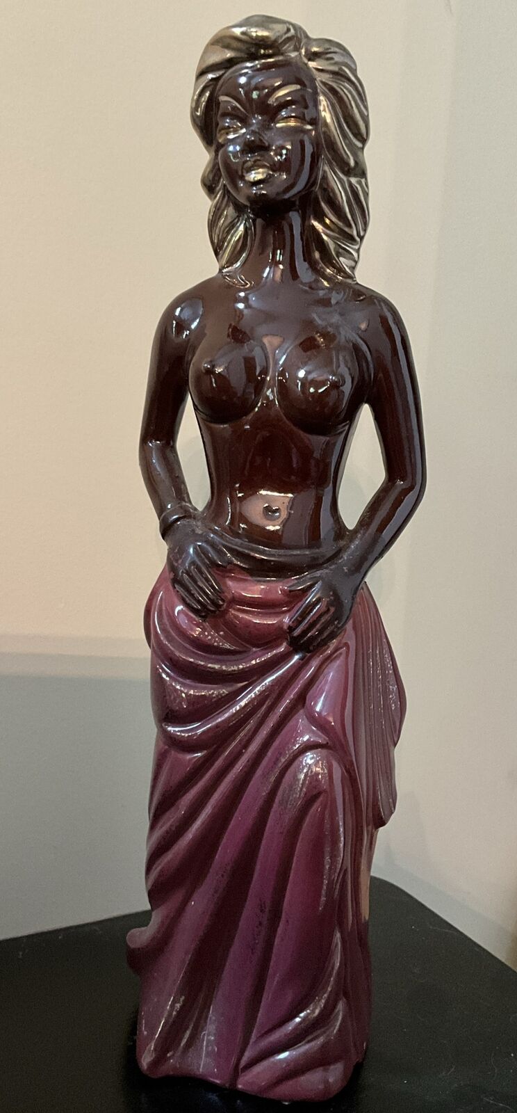 Japanese Ceramic Sculpture Of Woman Nude 