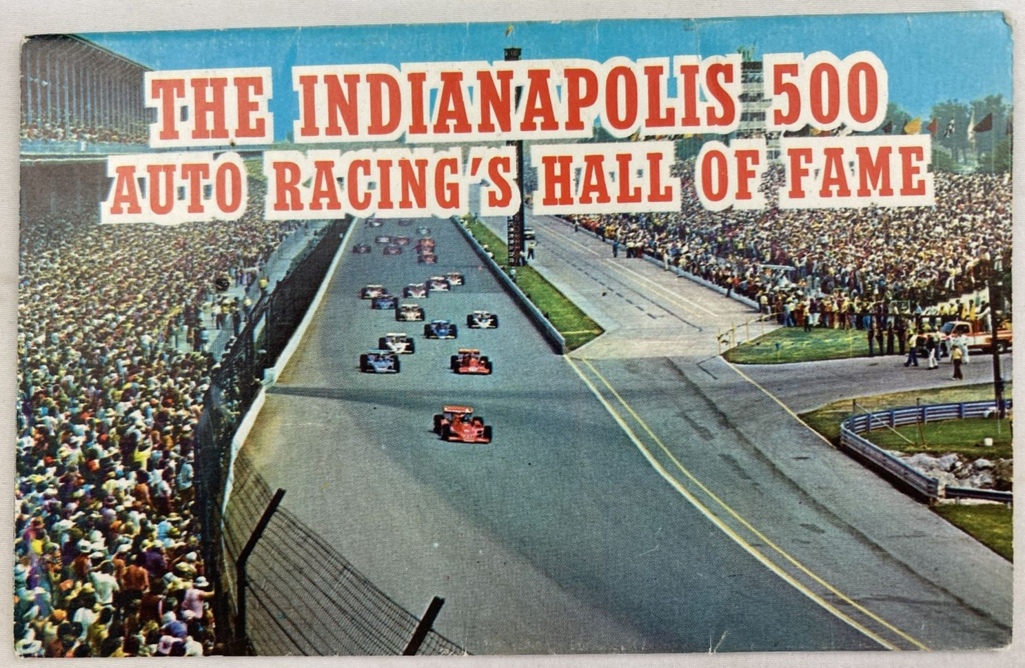 Vintage 1976 Indianapolis 500 Set of 7 Fold Out Postcards Racing History