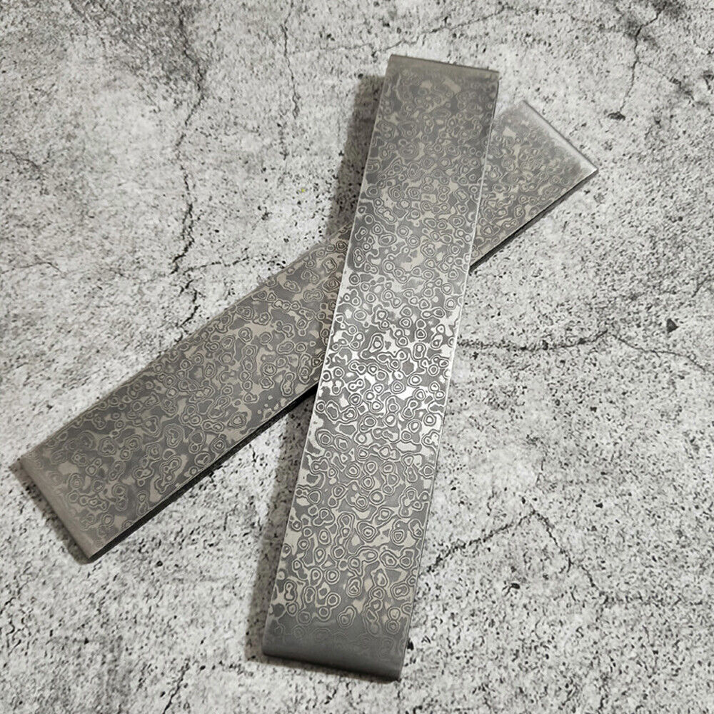 7Kinds 160mm Pattern VG10 Damascus Steel Billet Bars Material Knife Blade Blanks