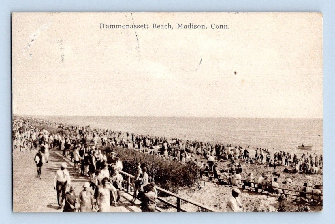 1909. MADISON, CONN. HAMMONASSETT BEACH. POSTCARD. SC35
