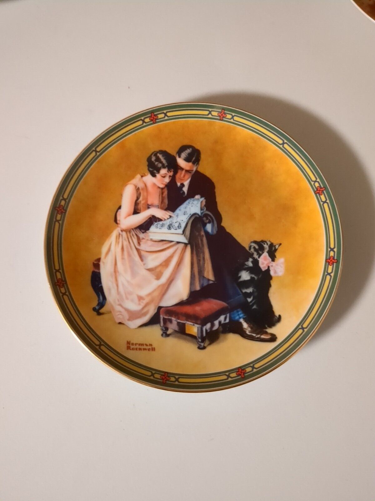 Vtg 1985 Edwin Knowles A Couple\'s Commitment Collectors Plate Norman Rockwell