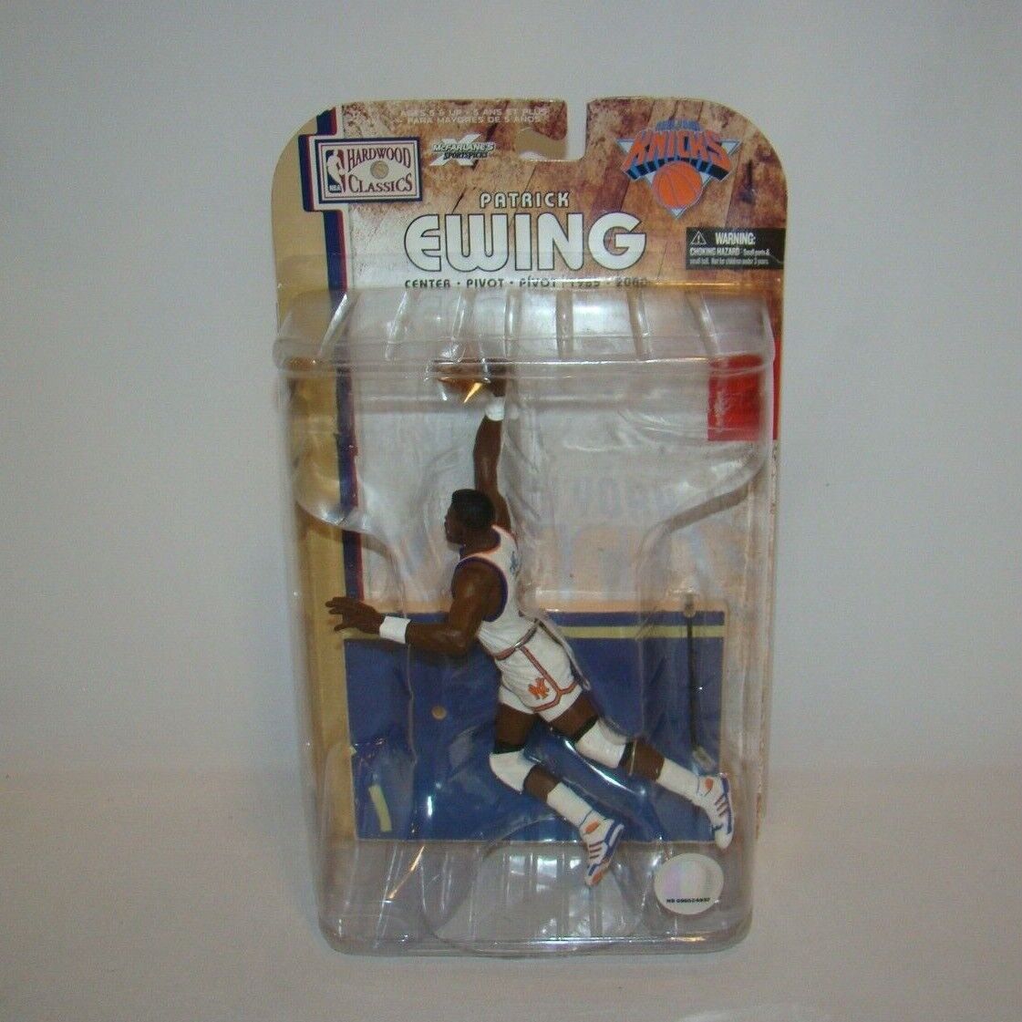 NBA Hardwood Classics New York Knicks Patrick Ewing figure, 2008 McFarlane Toys