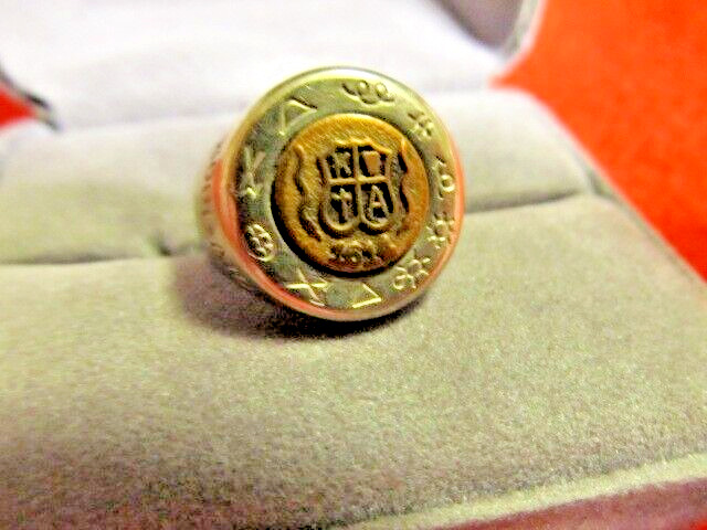 RARE Vintage 1930s Kool-Aid Aztec Treasure Hunt Premium Metal Ring AES 1614
