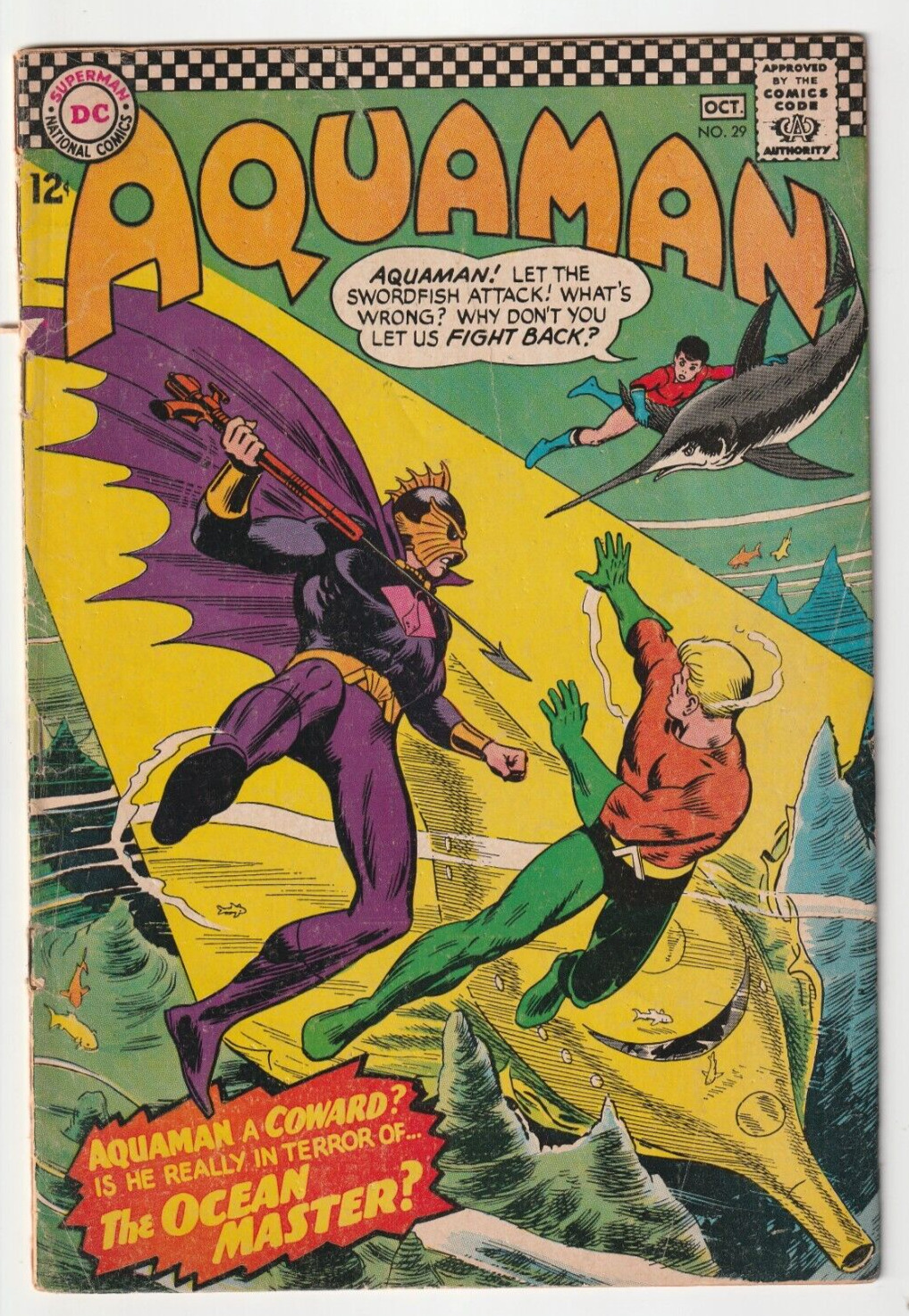 Aquaman #29 (DC Comics 1966) VG+ 1st App. Ocean Master Nick Cardy Cover