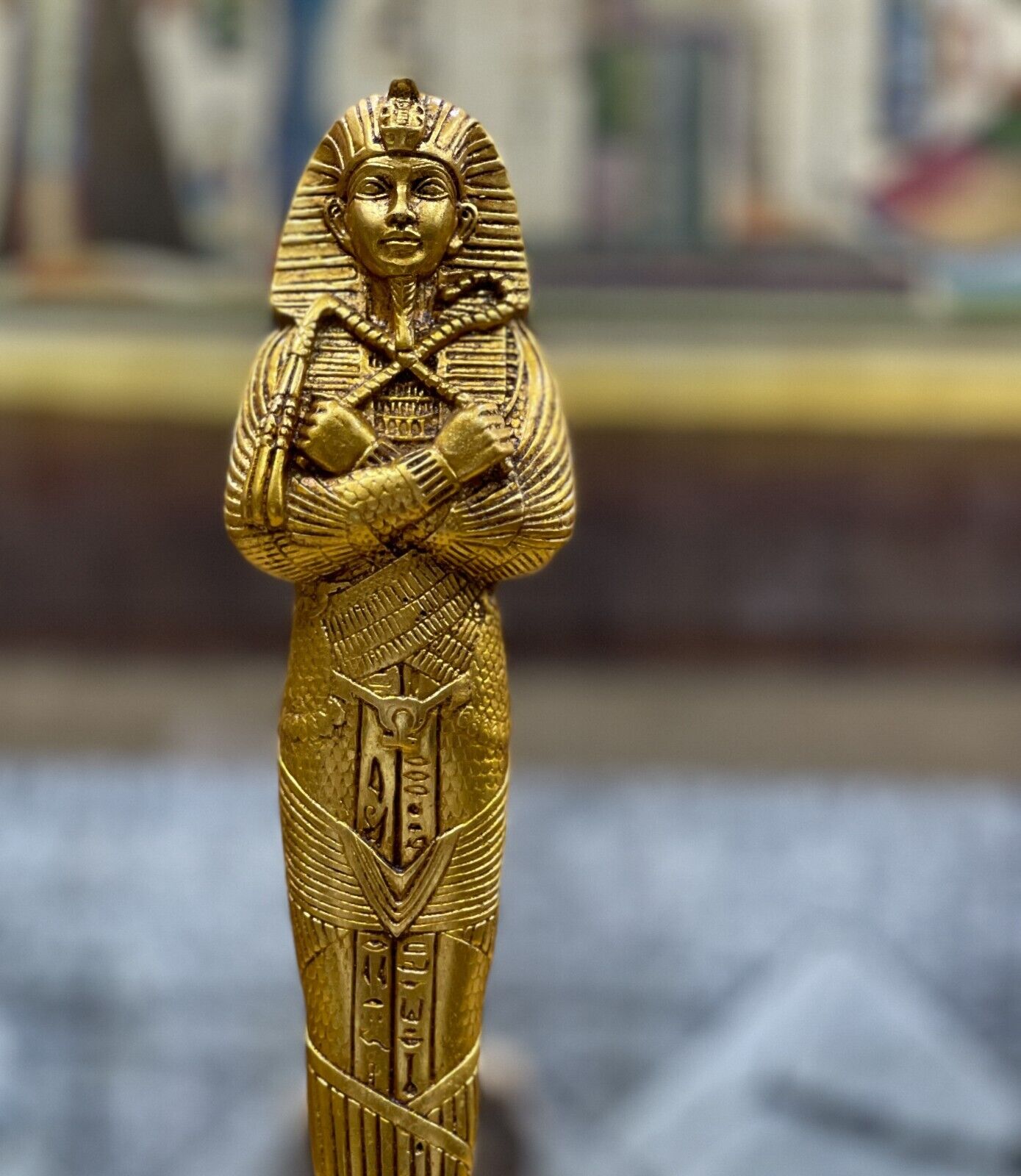 Spectacular King Tutankhamun -king Tutankhamun's statue - handcrafted