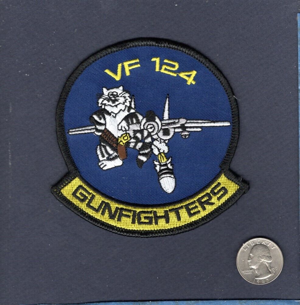 VF-124 GUNFIGHTERS US NAVY F-14 TOMCAT NAS Miramar Fighter Squadron Patch
