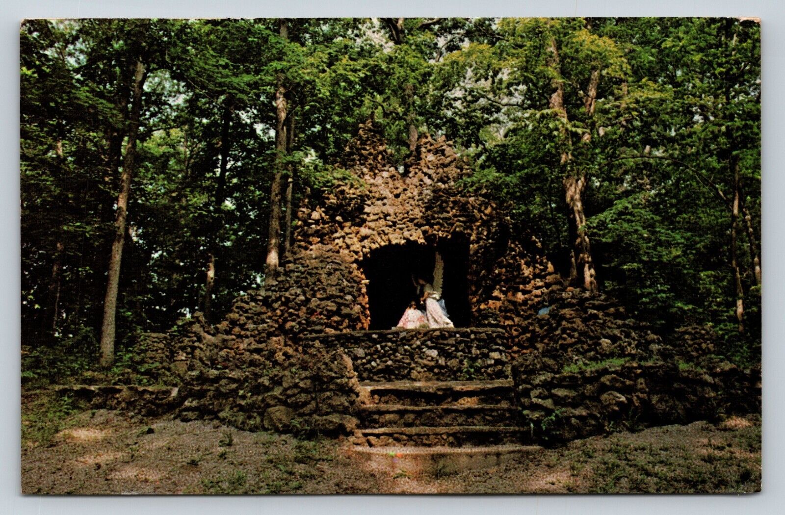 c1980 Mount Olivet Grotto Rhineland Missouri MO VINTAGE Postcard