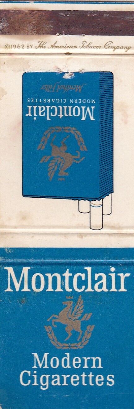 Montclair Cigarettes Matchbook Cover 1960\'s
