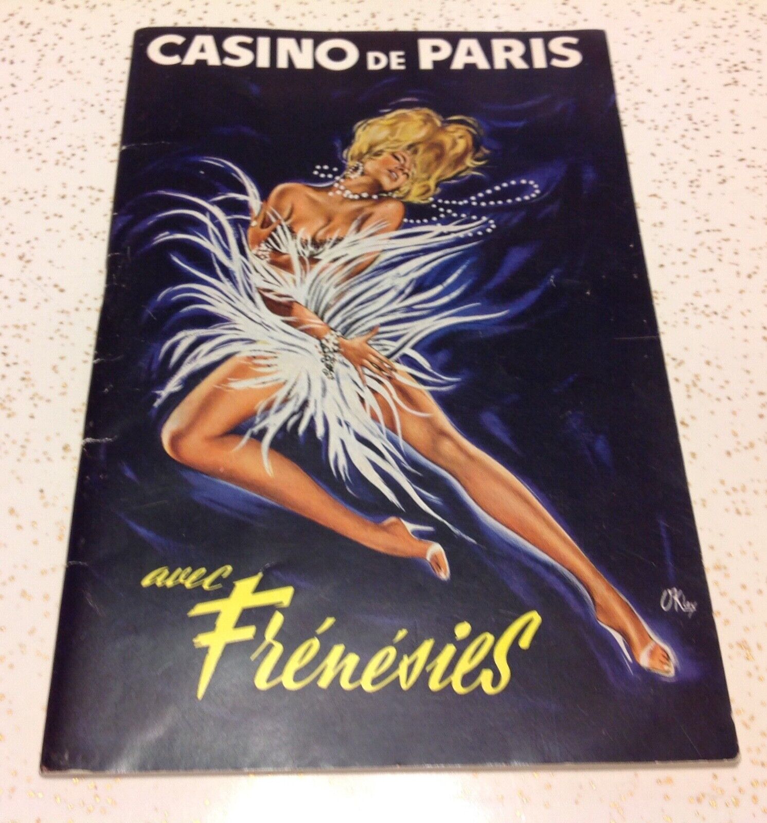 Casino De Paris VTG 1963 Advertising Promotional Brochure French Language