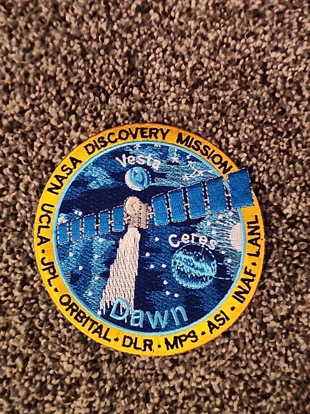 NASA DISCOVERY MISSION - VESTA - CERES - DAWN -JPL -ORBITAL - UCLA - SPACE PATCH