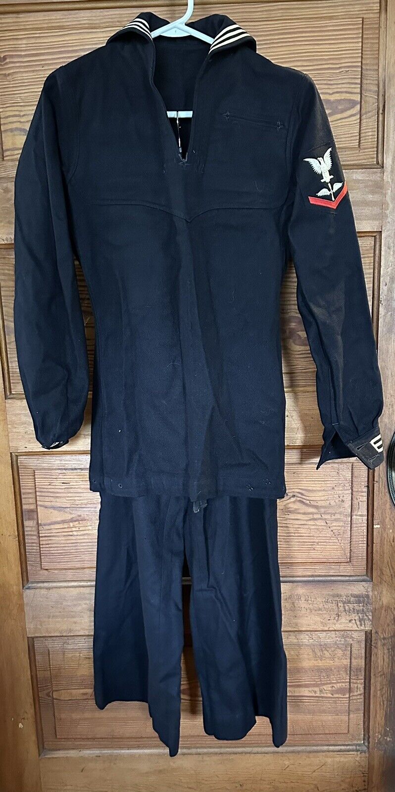 Vintage WW2 US Navy Crackerjack Uniform Top & Bottoms Wool Small