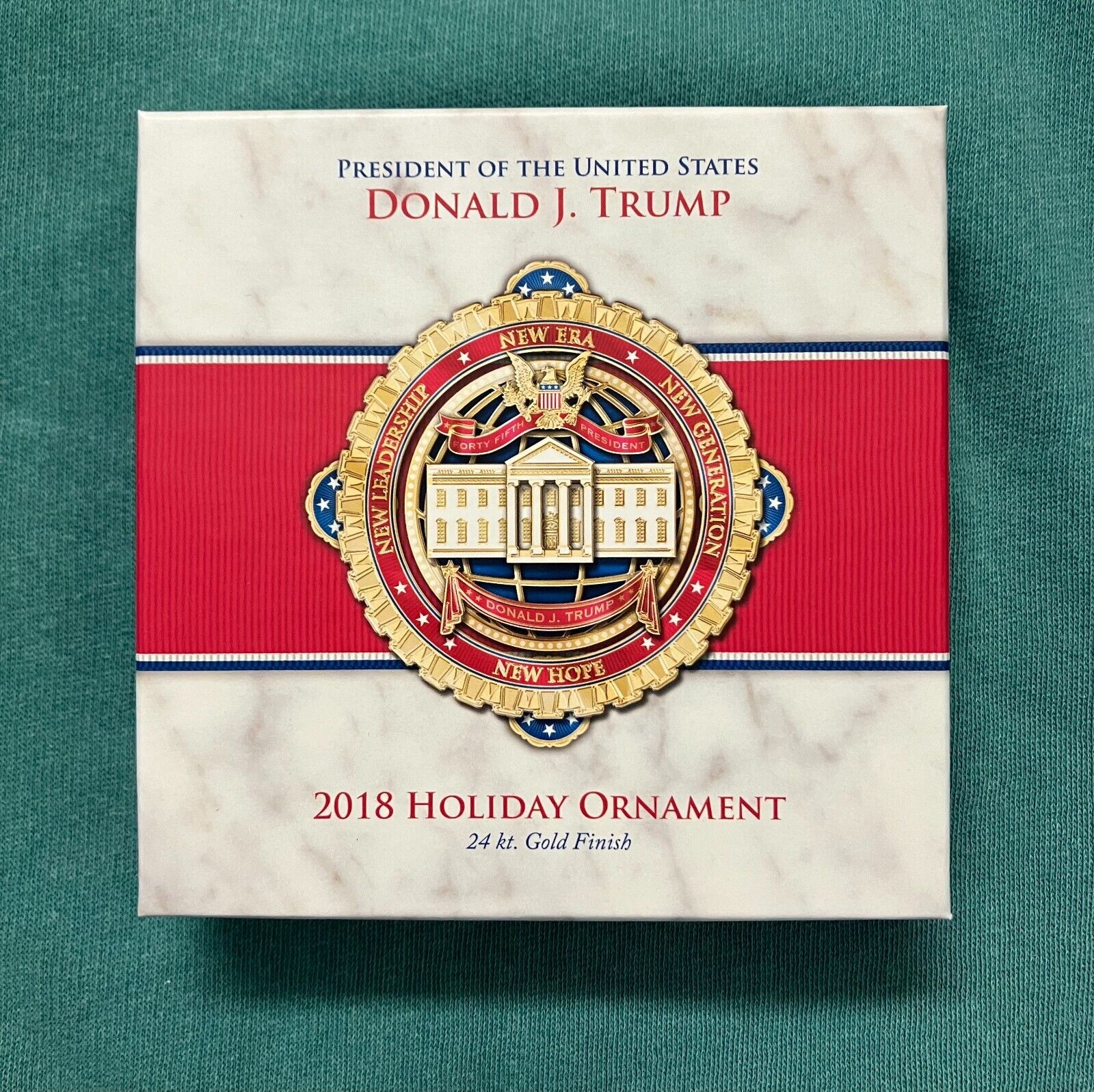 2018 White House Gift Shop Holiday Ornament: Donald J. Trump