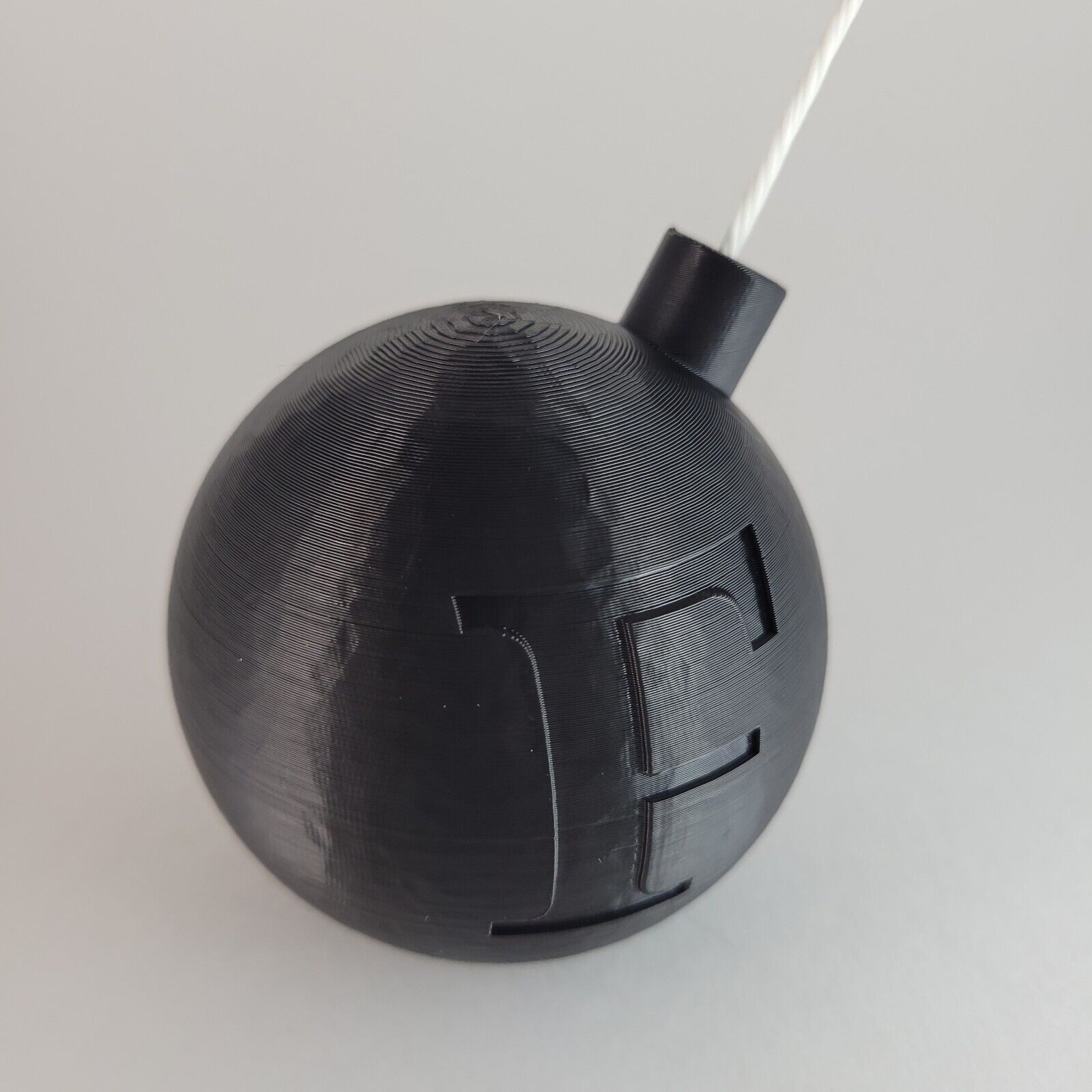 F-BOMB  3 Inch Black Paperweight Fun Gift, Stress Relief/Fidget Toy, Desk Decor