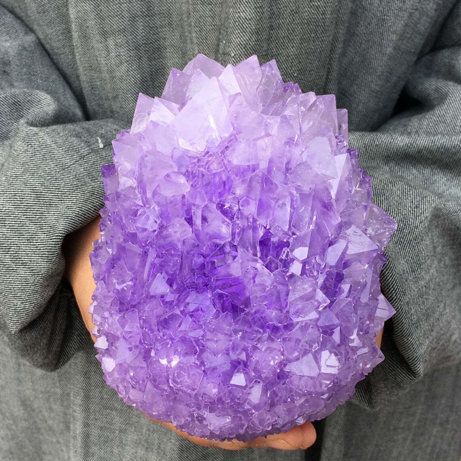 TOP2.1LB-2.6LB Rare Purple Alunite Crystal Mineral Specimen Point Reiki Healing