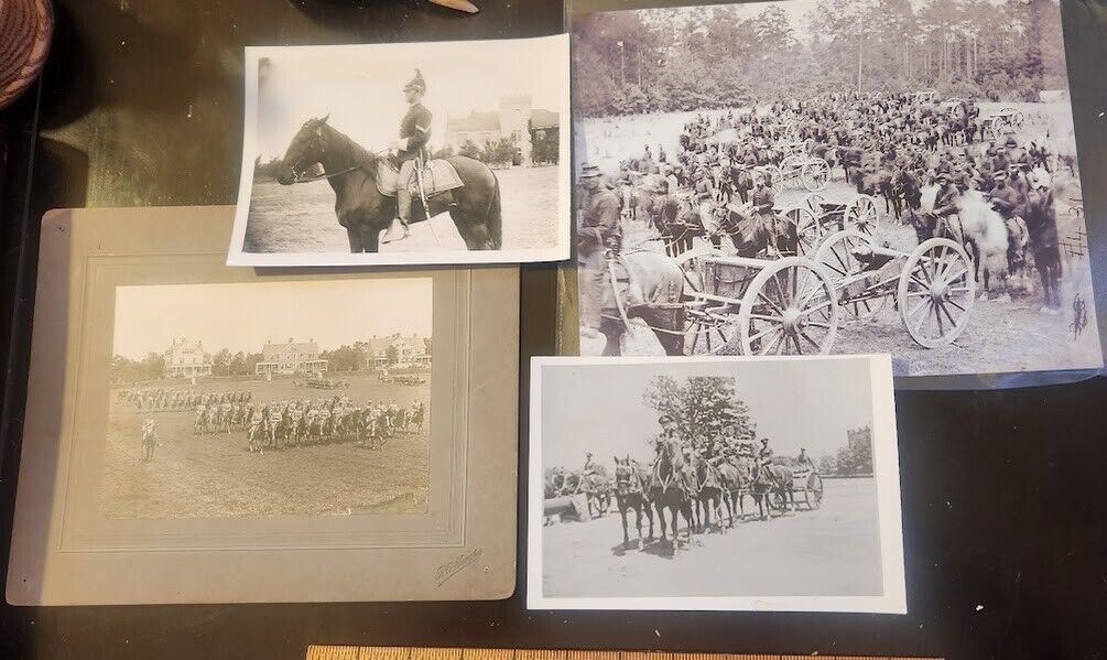 Lot of US officers Soldiers and Horses Cavalry, living quarters, pack mules