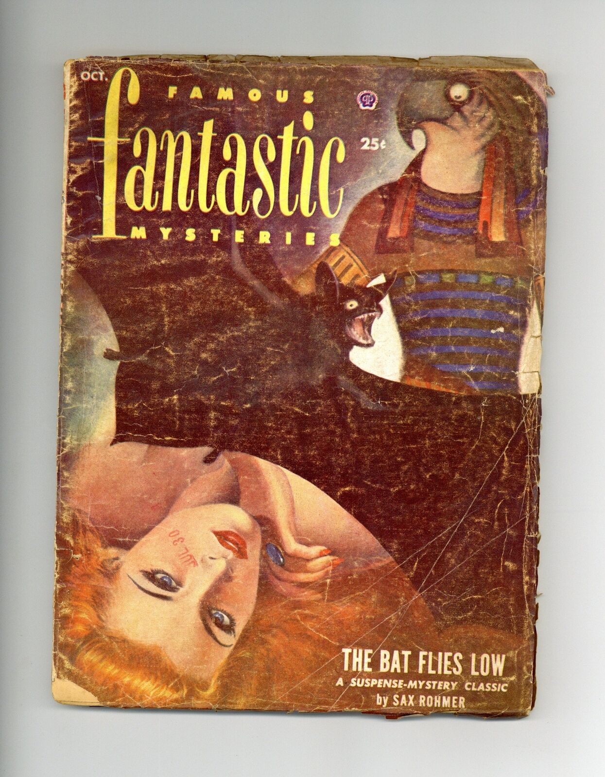 Famous Fantastic Mysteries Pulp Oct 1952 Vol. 13 #6 VG Low Grade