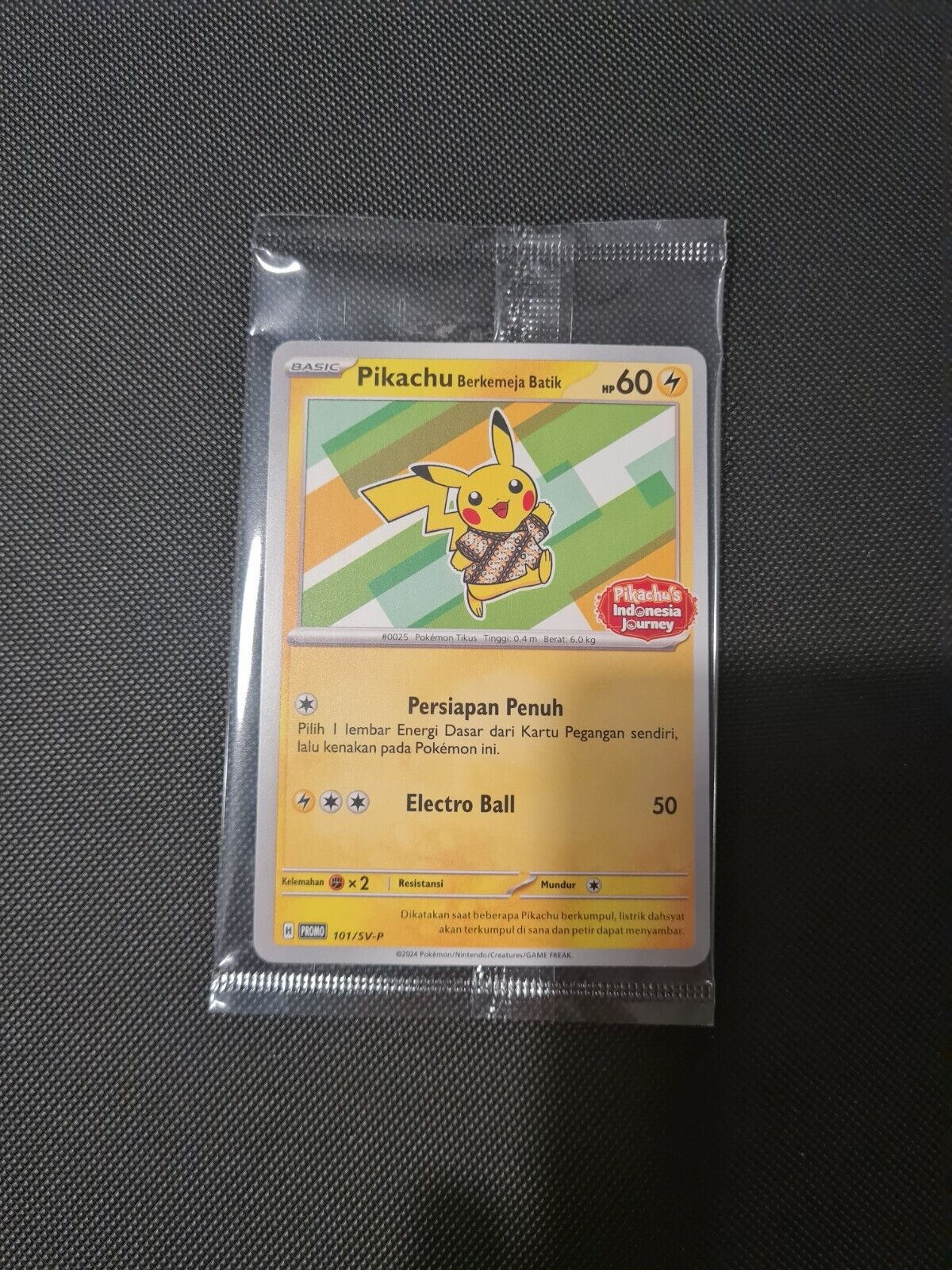 Pokemon Card Pikachu\'s Indonesia Journey Batik Exclusive 101/SV-p SEALED NEW