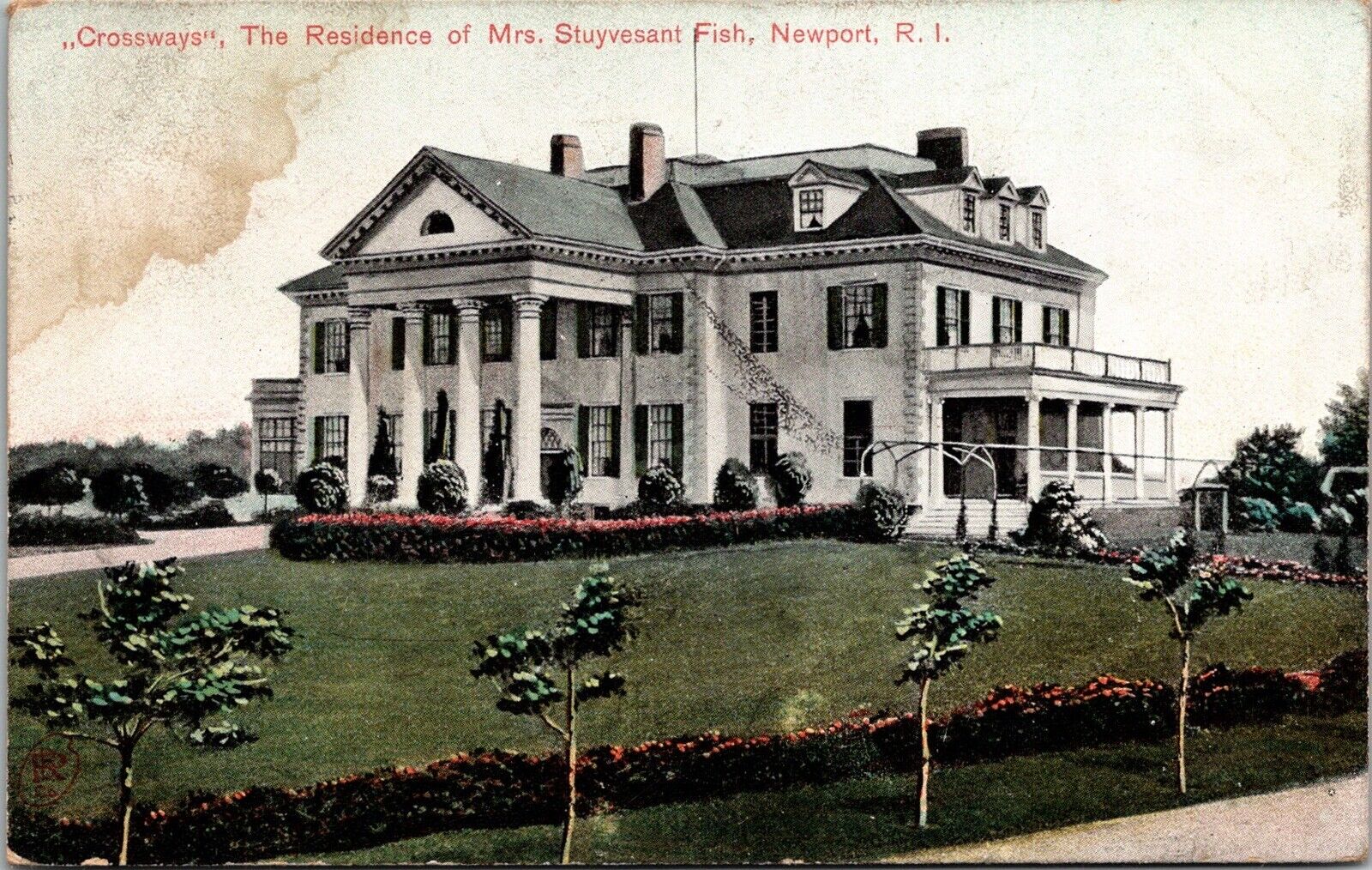 Newport RI~Crossways~Home Of Mrs Stuyvesant Fish~Posted 1909~KB2