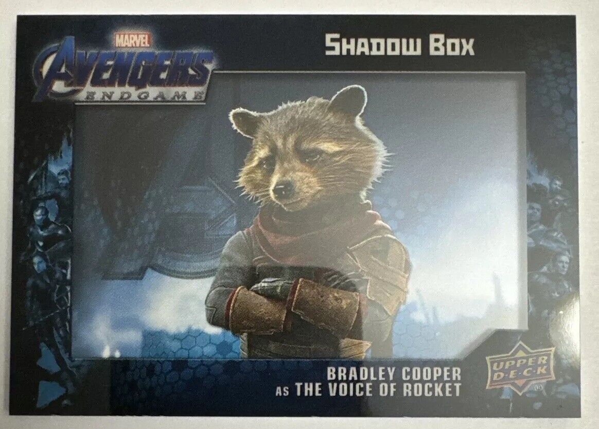 Avengers Endgame Marvel Shadowbox Bradley Cooper as The Voice of Rocket #SB-5